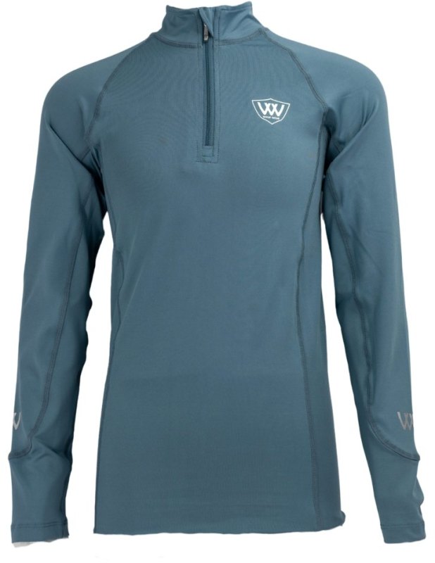 Woof Wear Young Rider Tech Shirt Mineral Blue Woof Wear Young Rider Tech Shirt Mineral Blue
