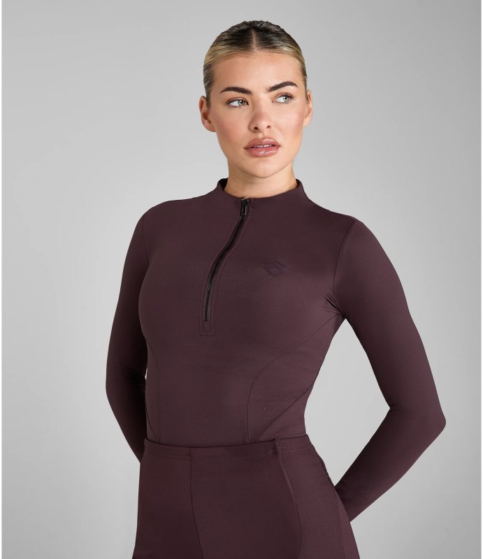 Aztec Diamond Ladies Long Sleeve Baselayer Deep Mauve Aztec Diamond Ladies Long Sleeve Baselayer Deep Mauve