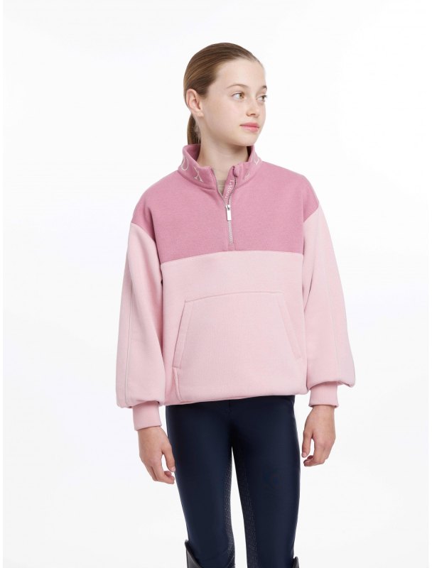 LeMieux Young Rider Kate Quarter Zip Sweat Blossom LeMieux Young Rider Kate Quarter Zip Sweat Blossom