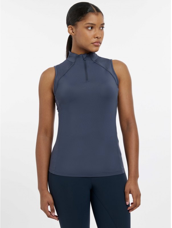 LeMieux Maria Mesh Sleeveless Baselayer Dusk Blue LeMieux Maria Mesh Sleeveless Baselayer Dusk Blue