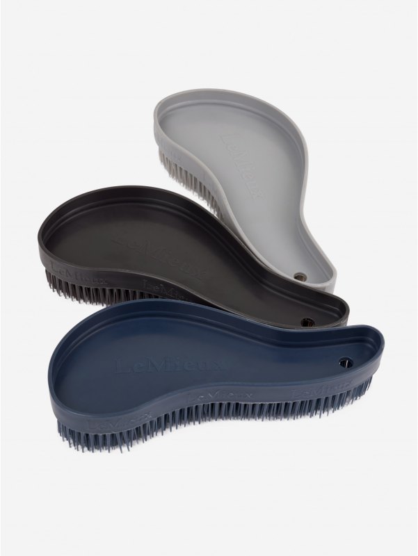 LeMieux Wizard Brush Trio Navy/Black/Grey LeMieux Wizard Brush Trio Navy/Black/Grey