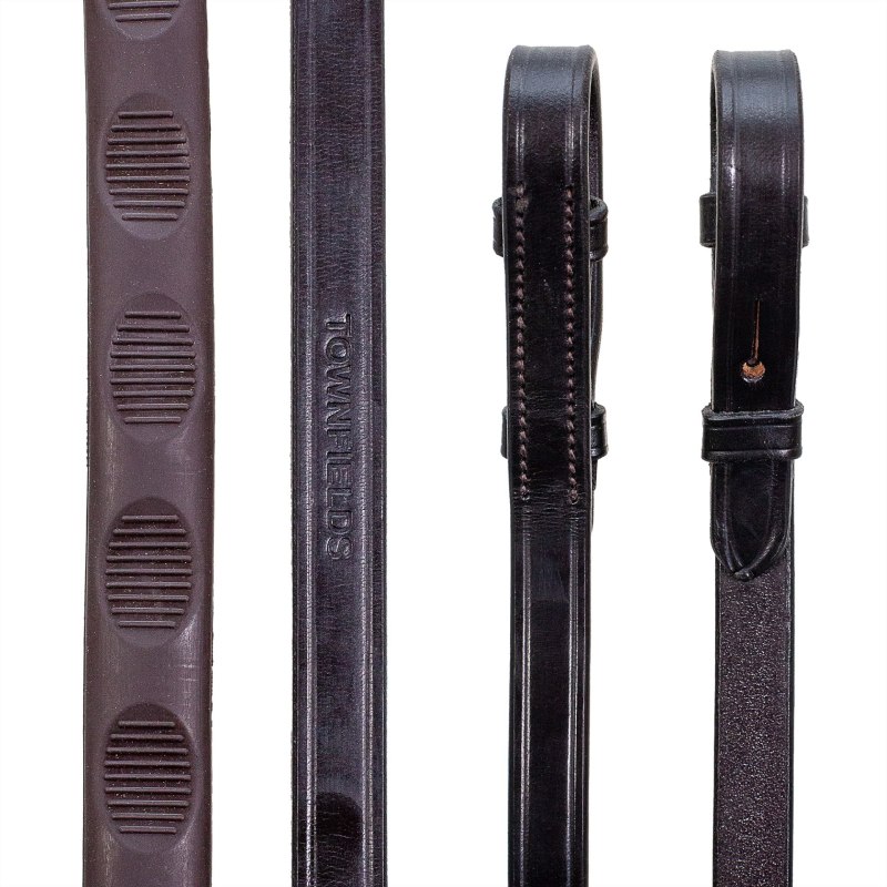 Townfields Hampton Magna Thumb Grip English Rubber Reins Townfields Hampton Magna Thumb Grip English Rubber Reins
