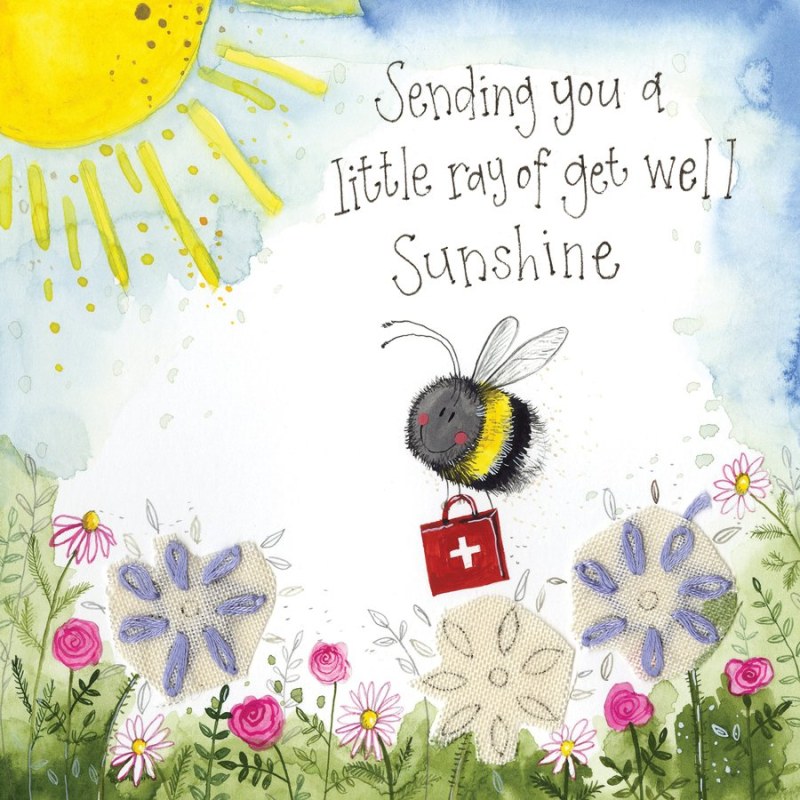 Alex Clark get Well Sunshine Greeting Card Alex Clark get Well Sunshine Greeting Card