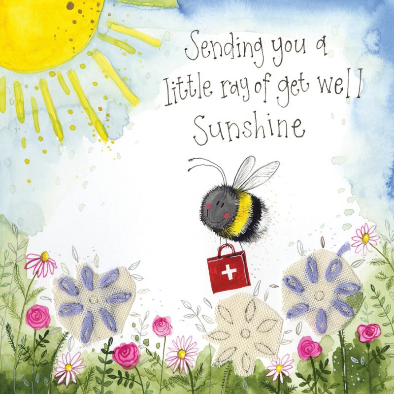 Alex Clark Alex Clark get Well Sunshine Greeting Card
