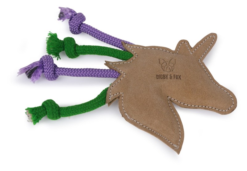 Digby And Fox Leather Unicorn Toy Digby And Fox Leather Unicorn Toy