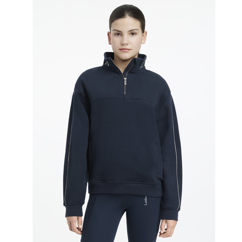 LeMieux Lemieux Young Rider Kate Quarter Zip Sweat Navy