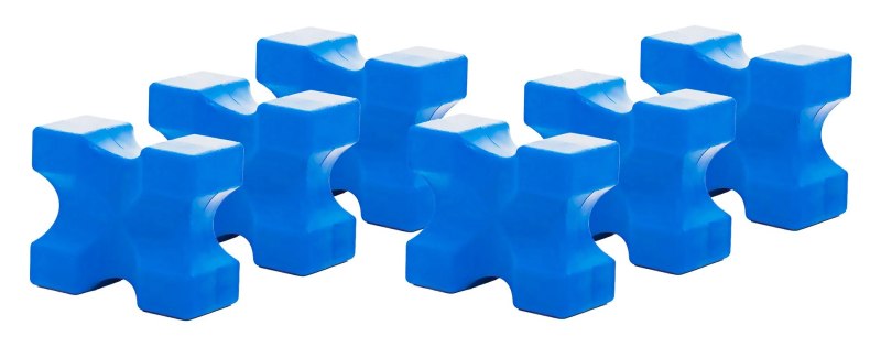PolyJumps Blue Mini Blocks I 6 Pack PolyJumps Blue Mini Blocks I 6 Pack