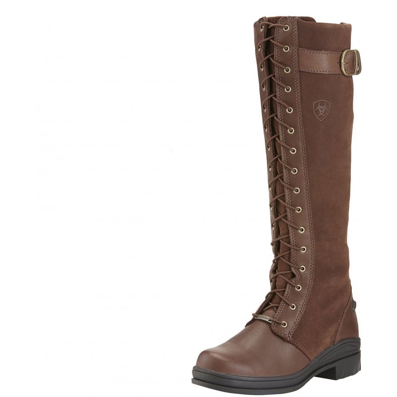 Ariat Riding Boots and Footwear Ariat Womens Coniston H2O Chocolate Country Boots