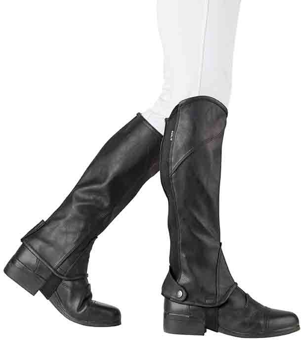 Dublin Stretch PU Leather Junior Half Chaps Dublin Stretch PU Leather Junior Half Chaps