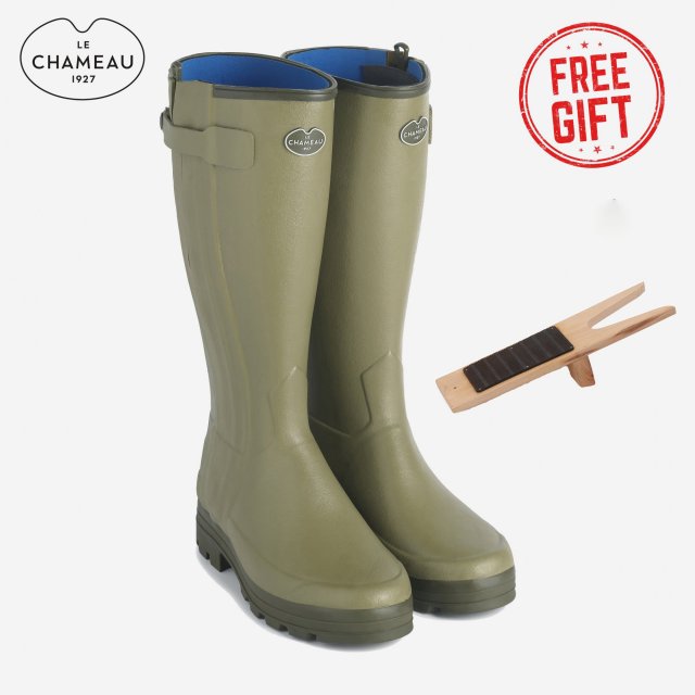 Le Chameau Le Chameau Mens Chasseur Neoprene Zip Boot