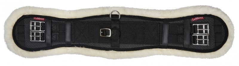 LeMieux Merino Integrated Dressage/Mono Girth Black/Natural LeMieux Merino Integrated Dressage/Mono Girth Black/Natural