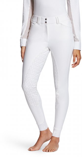 Ariat Riding Apparel Ariat® Tri Factor Grip White Full Seat Breeches