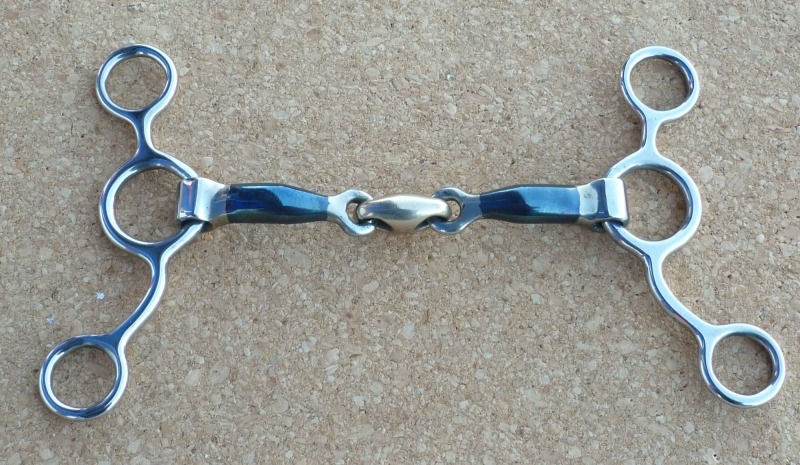 Blue Sweet Iron Tom Thumb Lozenge Horse Bit Blue Sweet Iron Tom Thumb Lozenge Horse Bit