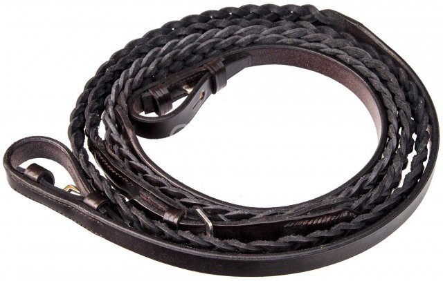 Townfields Leatherwork Townfields Plaited Leather Reins