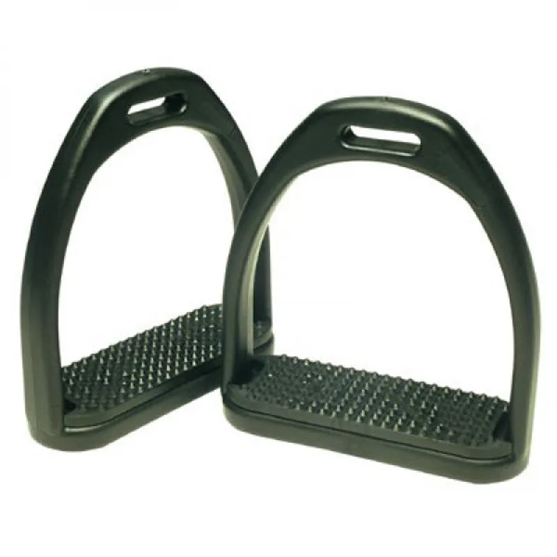 Thorowgood Tuff Stirrup Irons Adults in Black