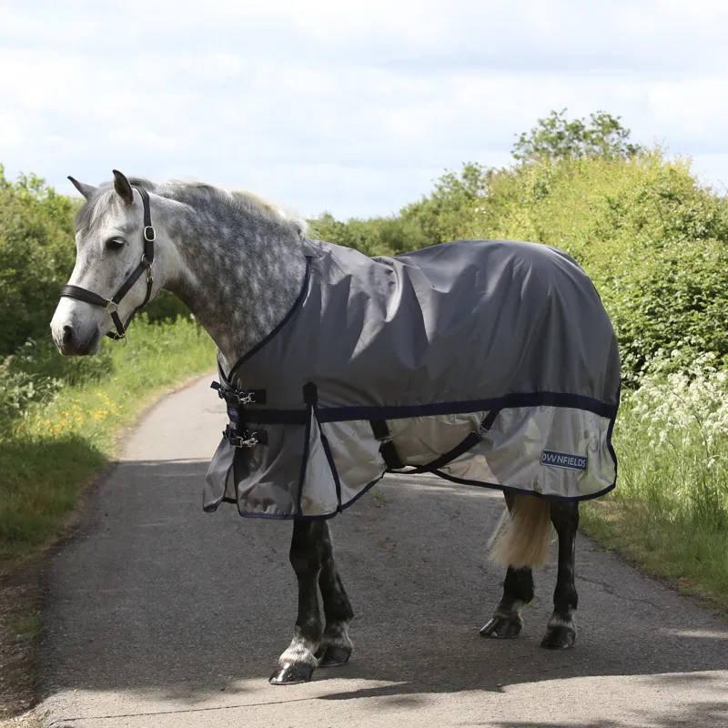 Townfields Airflow Mesh Turnout Rug in Grey