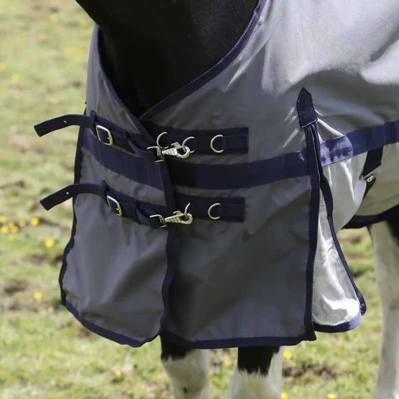 Townfields Airflow Mesh Turnout Rug in Grey-2