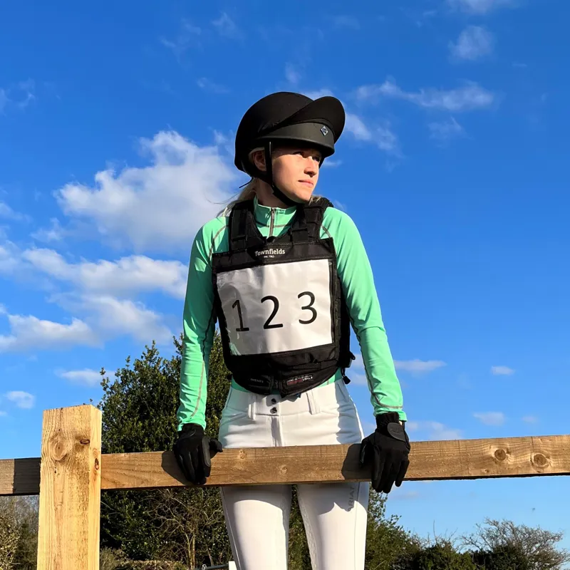 Townfields Eventing Number Bib in Black-1