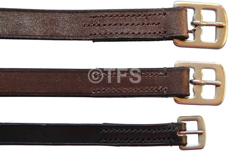 Townfields Leatherwork Childrens Stirrup Leathers in Black