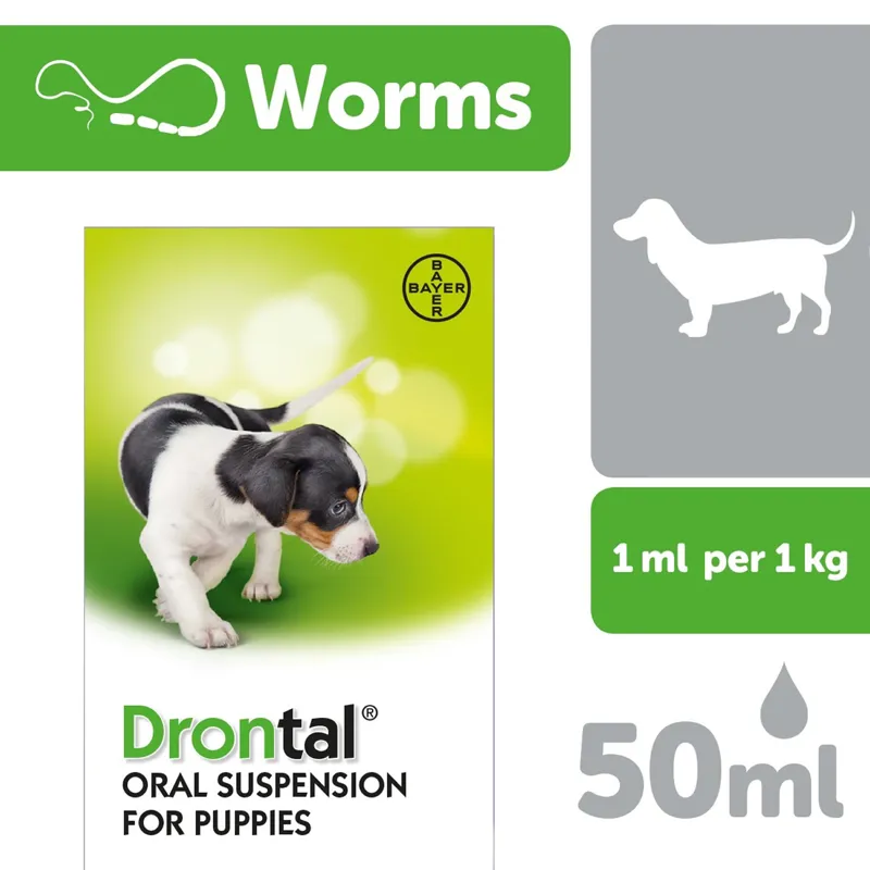 Townfields Saddlers Ltd Drontal Puppy Suspension 50ml