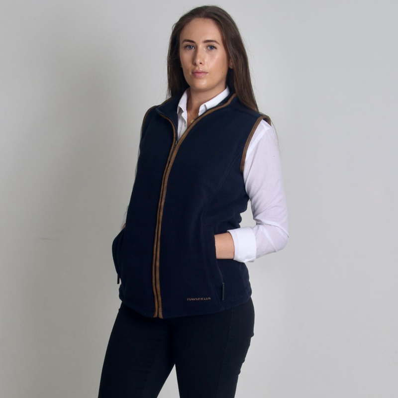 Townfields Wardington Ladies Fleece Gilet in  Navy 