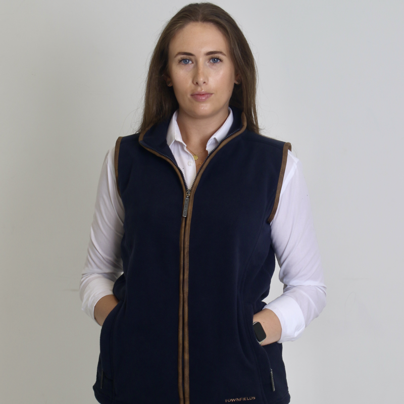 Townfields Wardington Ladies Fleece Gilet in  Navy -1