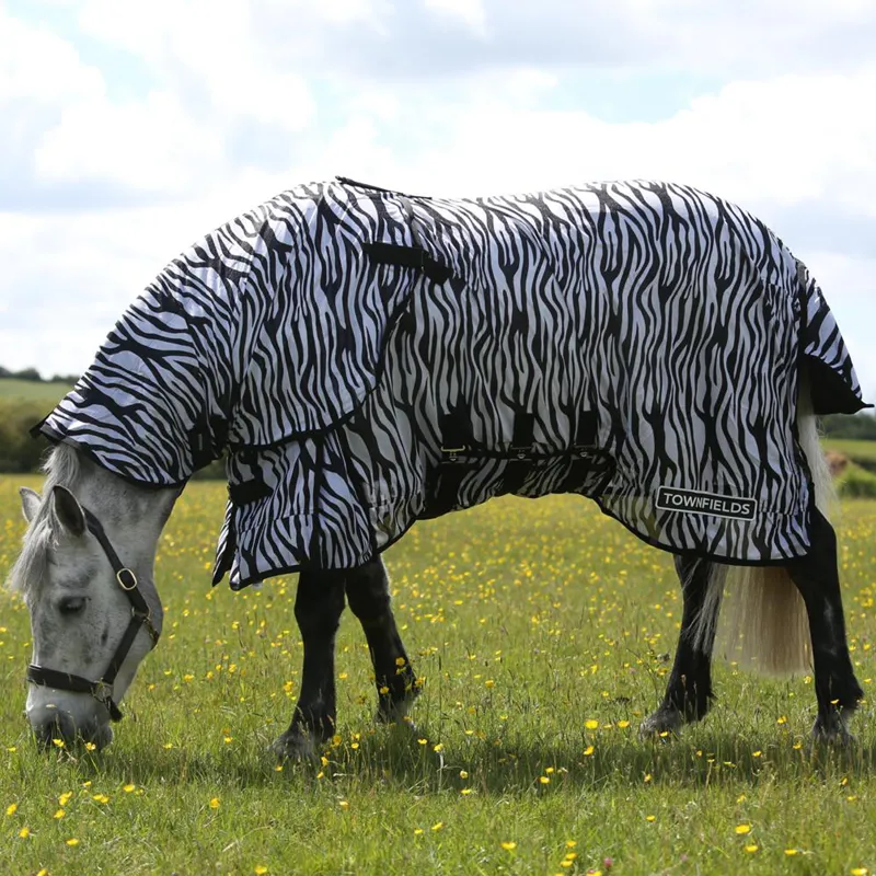 Townfields Zebra Print Fly Mesh Rug-1