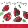 Alex Clark Lovely LadyBirds Birthday Card