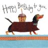 Alex Clark Dachshund Birthday Card