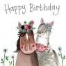 Alex Clark Birthday Horses Sparkle Card