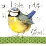 Alex Clark Little Note Blue Tit Card