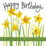 Alex Clark Daffodils Birthday Card Small