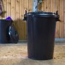 Red Gorilla Bin with Clip Lid Black 