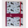 Emily Cole Show Jumping Pattern (Pink Elastic) Notebook