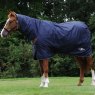 Saxon Defiant 600D Combo Neck Heavy Navy/White Turnout Rug