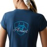 Ariat Riding Apparel Ariat Ladies Logo Script Tee Petroleum