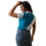 Ariat Riding Apparel Ariat Ladies Taryn Polo Mosaic Blue