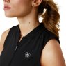 Ariat Riding Apparel Ariat Ladies Hailey 1/4 Zip Sleeveless Baselayer Black