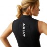 Ariat Riding Apparel Ariat Ladies Hailey 1/4 Zip Sleeveless Baselayer Black