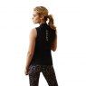 Ariat Riding Apparel Ariat Ladies Hailey 1/4 Zip Sleeveless Baselayer Black