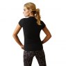 Ariat Riding Apparel Ariat Ladies Vertical Logo Tee Black