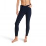 Ariat Riding Apparel Ariat Tri Factor Full Seat Ladies Tights Navy