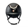 Charles Owen Kylo Riding Hat Sparkly Black Gloss/Rose Gold