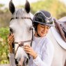 Charles Owen Charles Owen Kylo Riding Hat Wide Peak Sparkly Black Gloss/Rose Gold