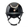 Charles Owen Charles Owen Kylo Riding Hat Wide Peak Sparkly Black Gloss/Rose Gold