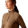 Ariat Riding Apparel Ariat Ladies Lowell 2.0 1/4 Zip Baselayer Canteen