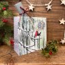 Alex Clark Robin and Icicles Medium Christmas Gift Bag