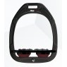 Flex-On Green Composite Inclined Ultra Grip Stirrups - Black/Black/Burgundy