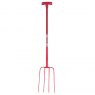 Red Gorilla T Handle Manure Fork