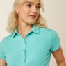 Ariat Riding Apparel Ariat Womens Prix 3.0 Short Sleeve Polo Pool Blue